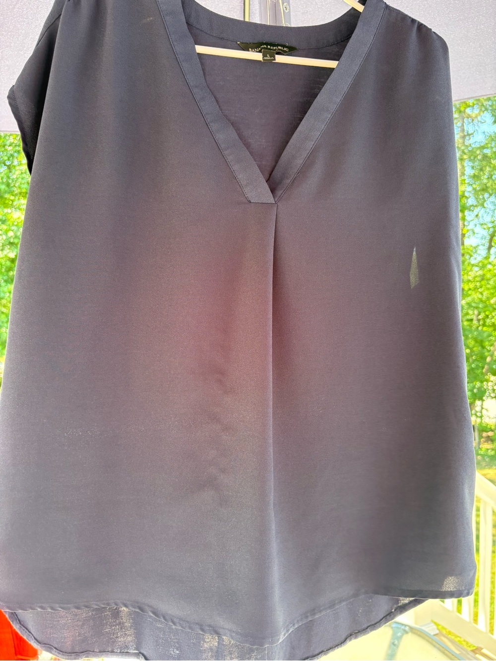Banana Republic Navy Sleeveless Top